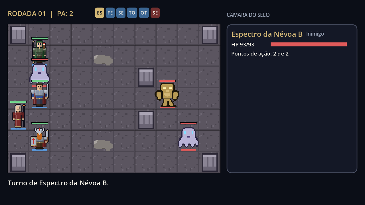 Batalha em grade: quatro heróis enfrentam a Sentinela do Selo e dois espectros